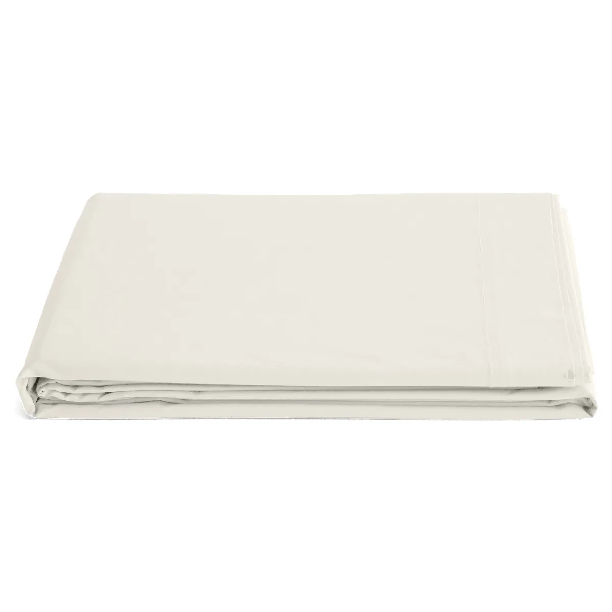 Drap Plat 180x290 Cm Percale De Coton Manoir Ivoire