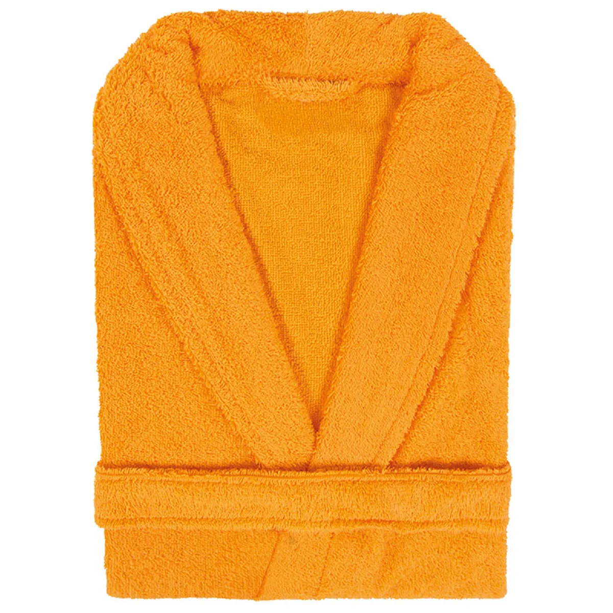 Peignoir Col Châle Adulte Pure Coton S Jaune Or