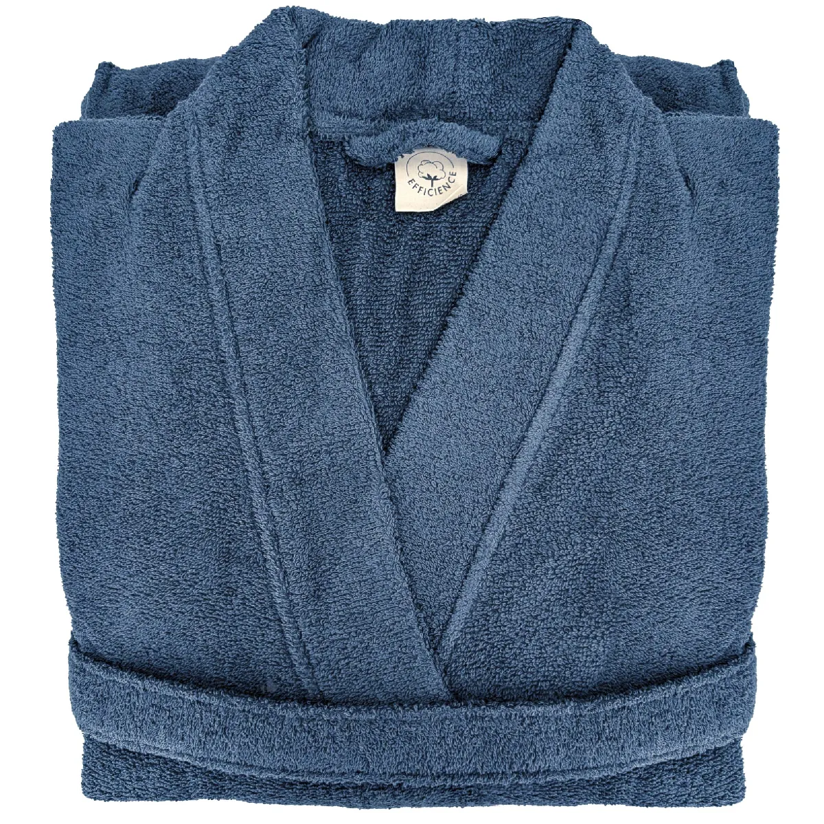 Peignoir Kimono Adulte Efficience Pure Coton Xxl Bleu Pacific