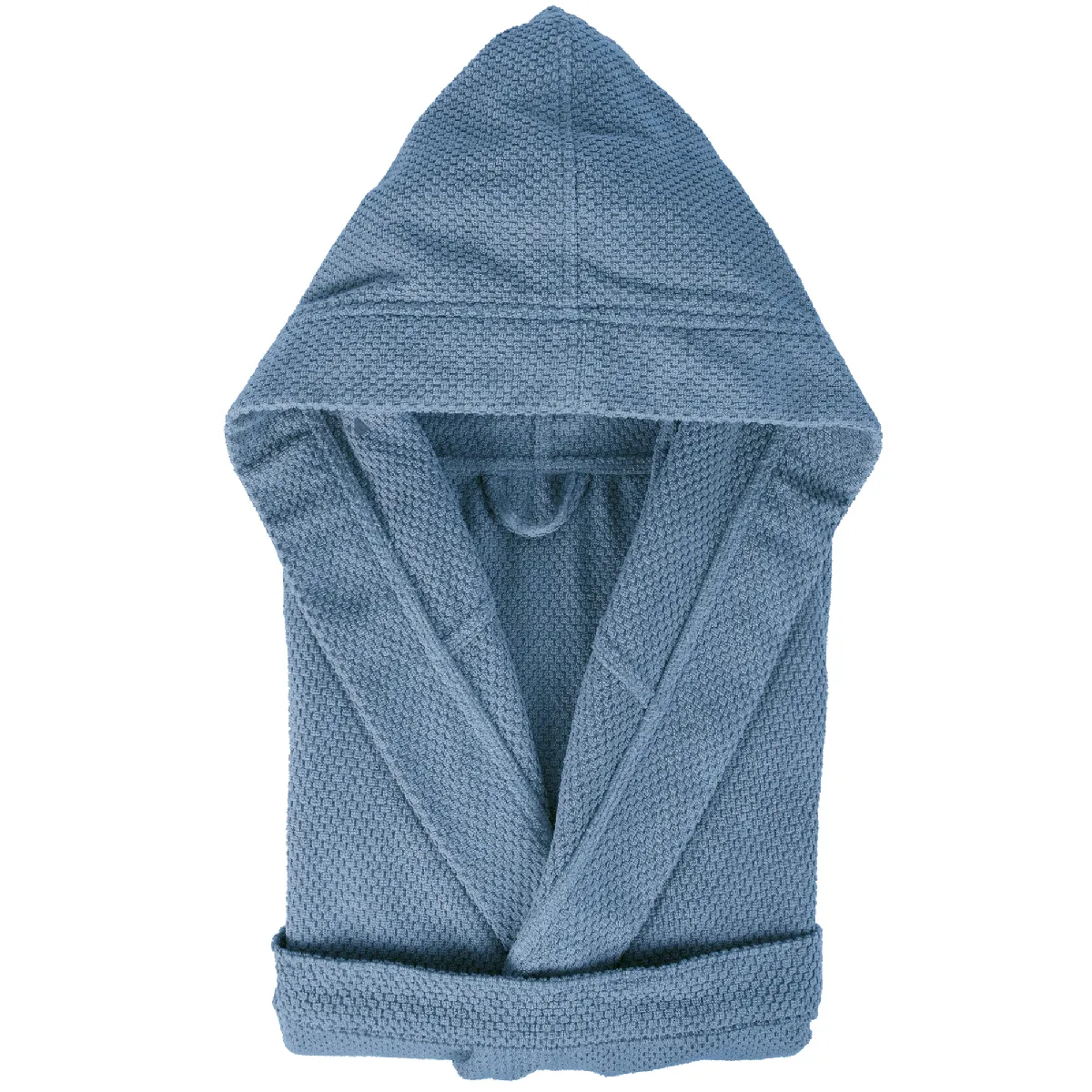 Peignoir À Capuche Adulte Dune Coton L Bleu Mer