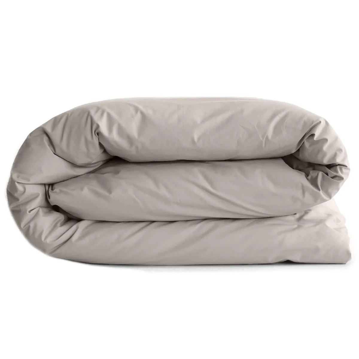 Housse De Couette Uni 240x220 Cm Percale De Coton Manoir Gris Cendre