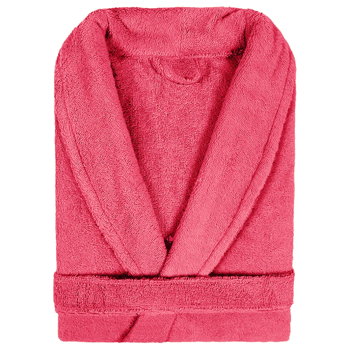 Peignoir Col Châle Adulte Pure Coton S Fraise