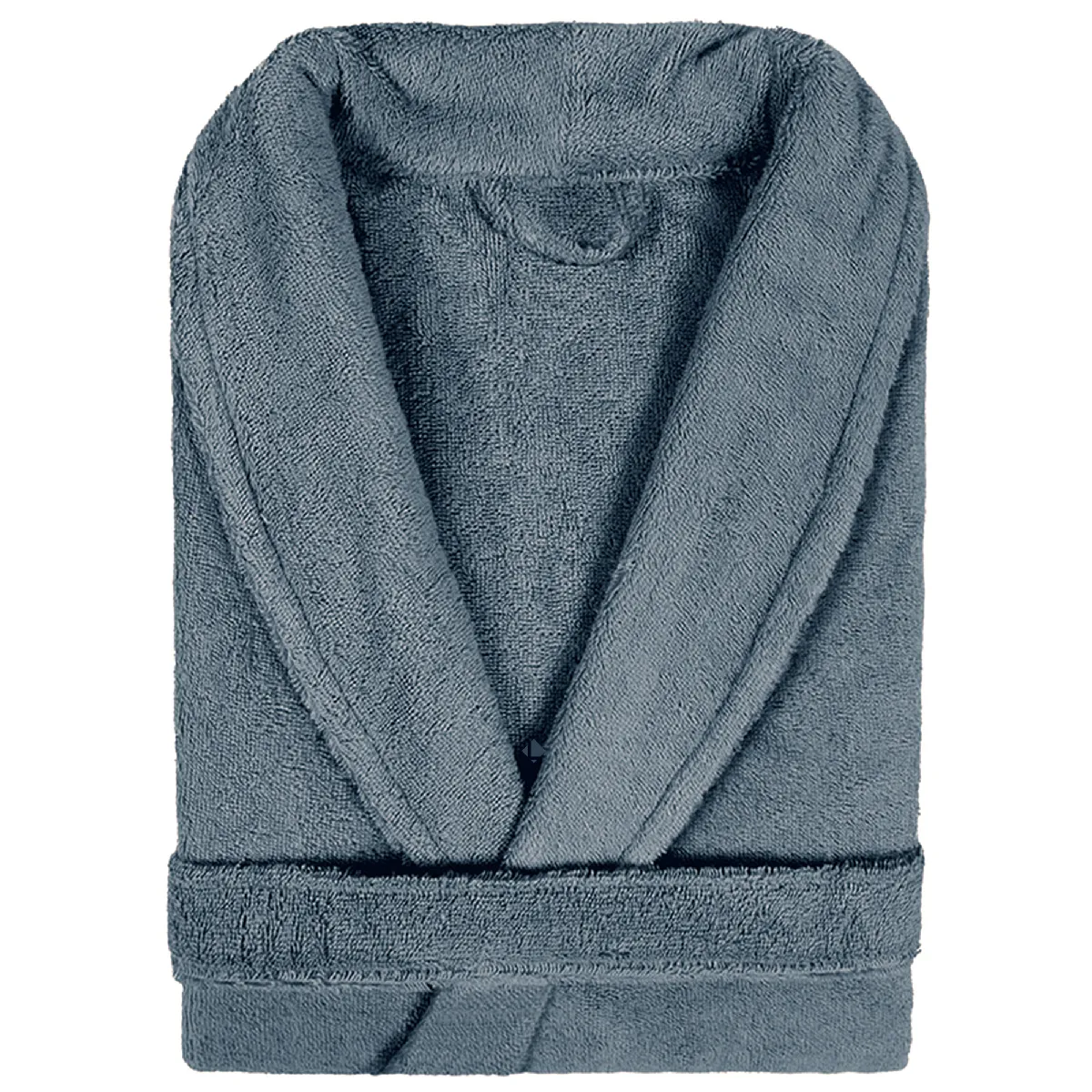 Peignoir Col Châle Adulte Pure Coton S Gris Acier