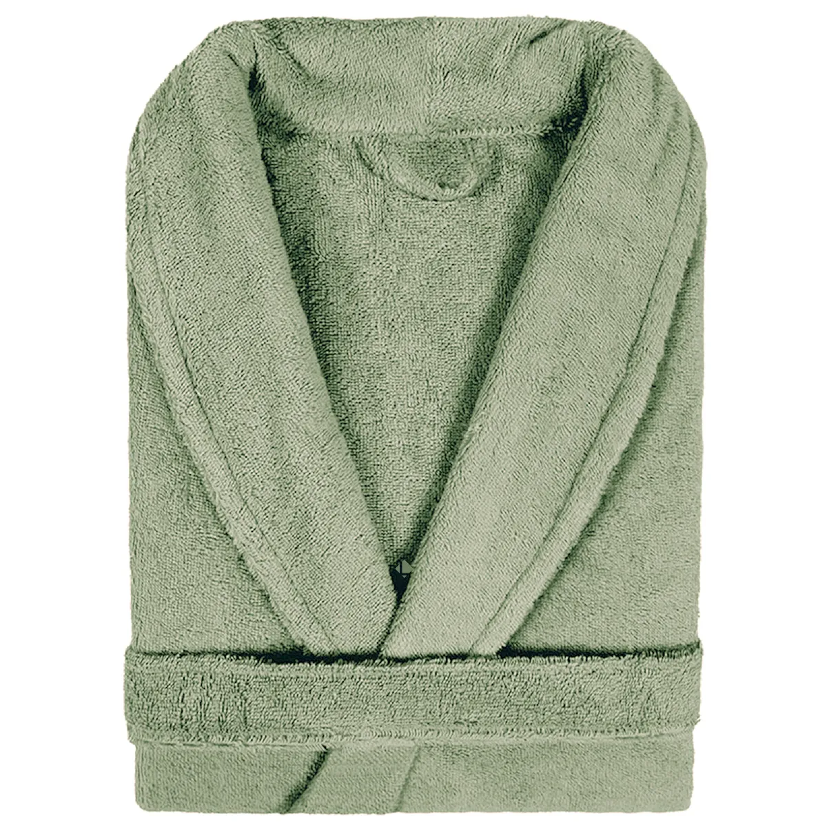 Peignoir Col Châle Adulte Pure Coton M Vert Herbe