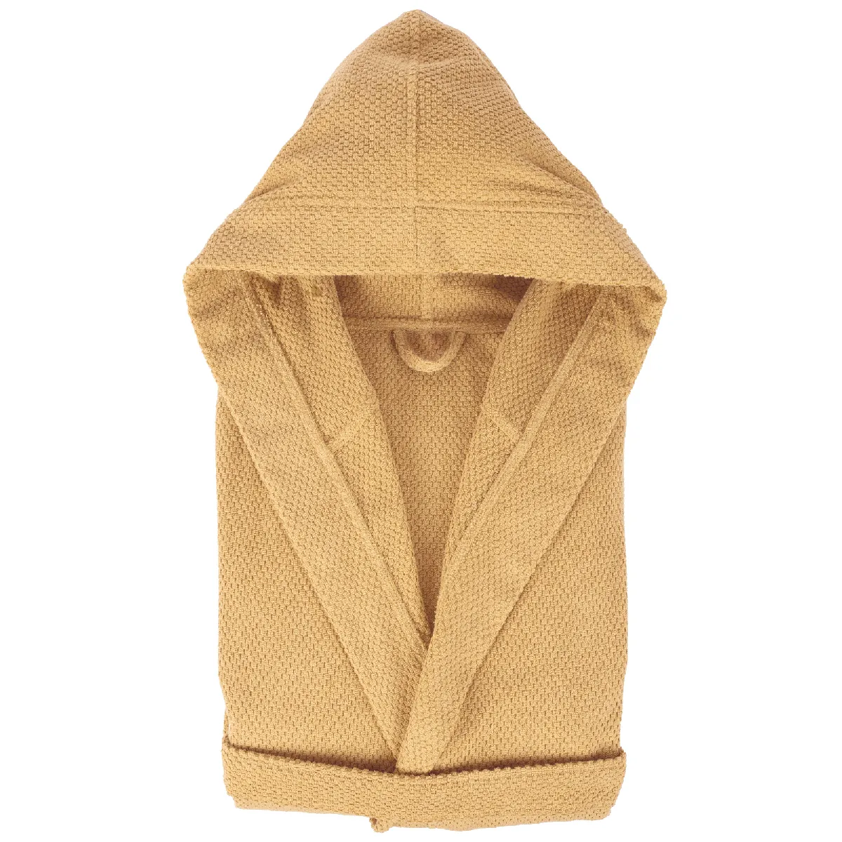 Peignoir À Capuche Adulte Dune Coton M Jaune-quartz