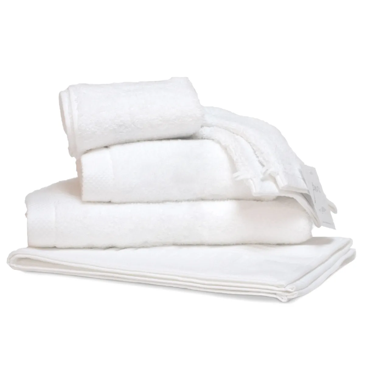 Parure De Bain 6 Pièces Pure Blanc 550g/m2