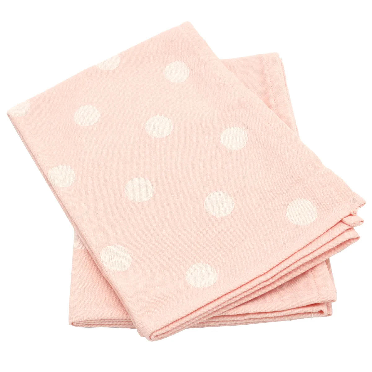 Lot De 2 Torchons De Cuisine Toile 50x70 Cm Coton Spot Ii Rose