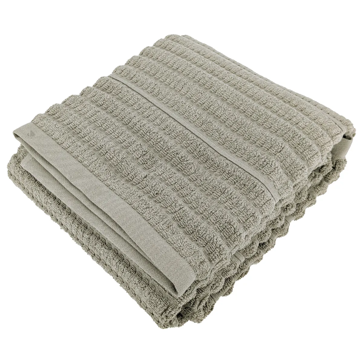 Drap De Douche En Fils Retors 70x140 Cm Pur Coton Collection Swell Vert