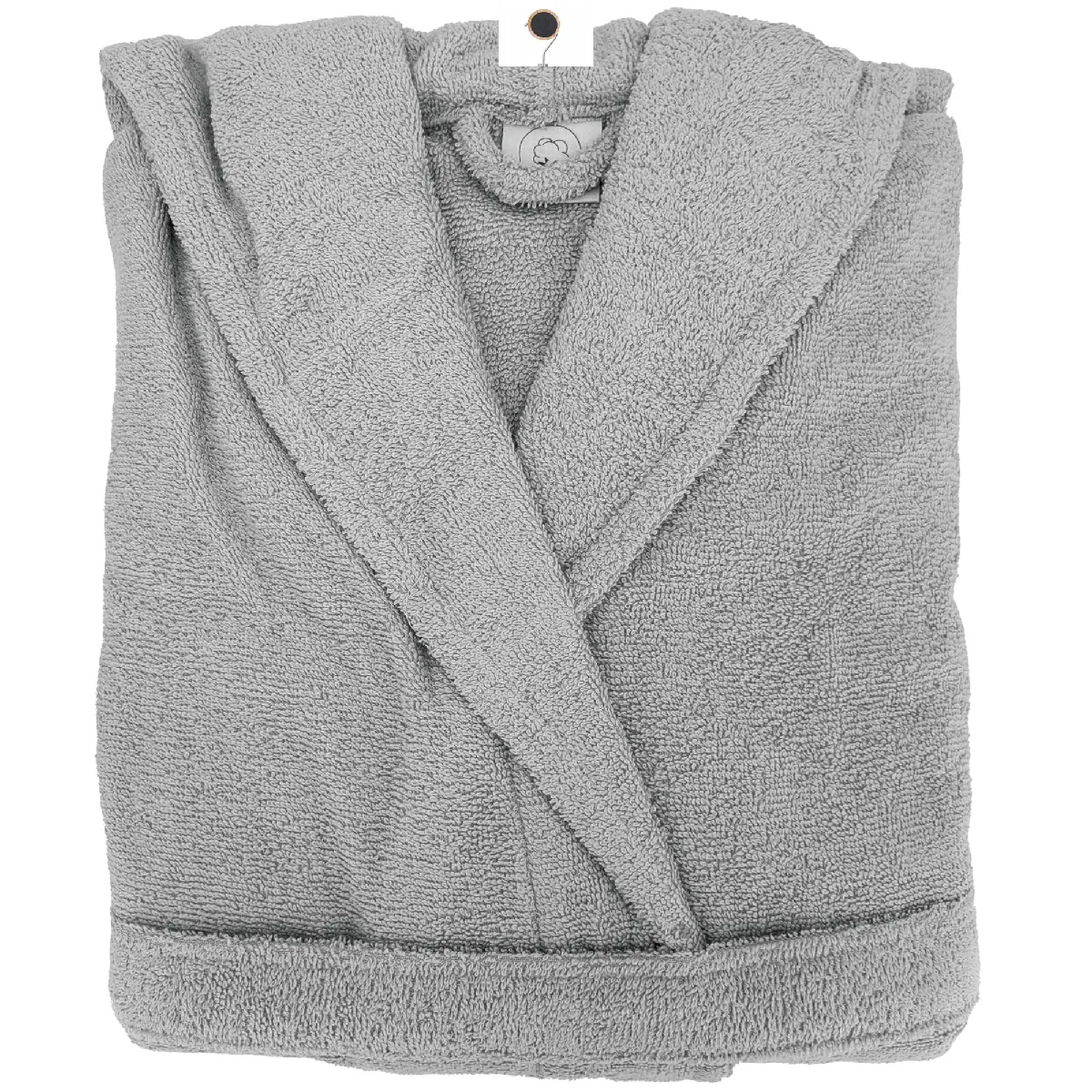 Peignoir À Capuche Adulte Efficience Pure Coton S Gris Lunar