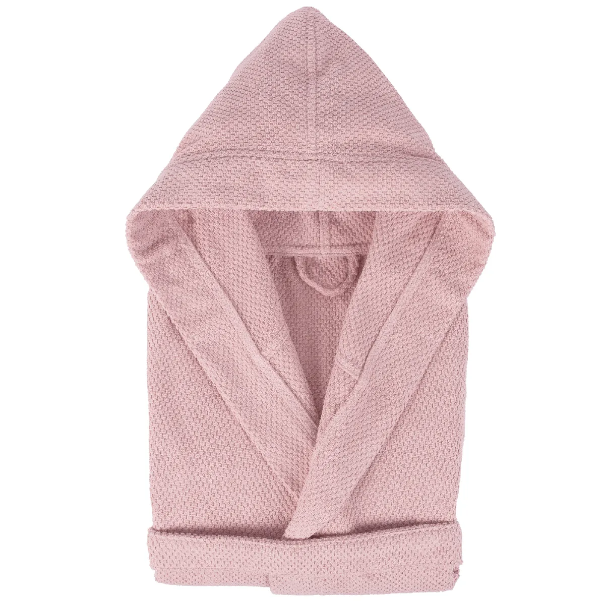 Peignoir À Capuche Adulte Dune Coton Xl Rose Bonbon