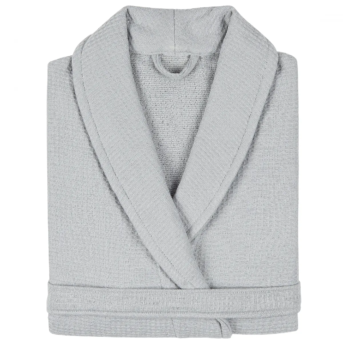 Peignoir Col Châle Adulte Natural Coton Xl Gris Platine