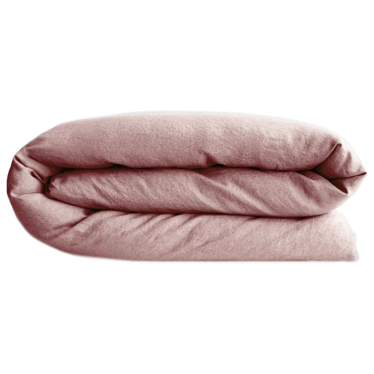 Housse De Couette Palace Pur Coton Lavé 140x200 Cm Uni Rose