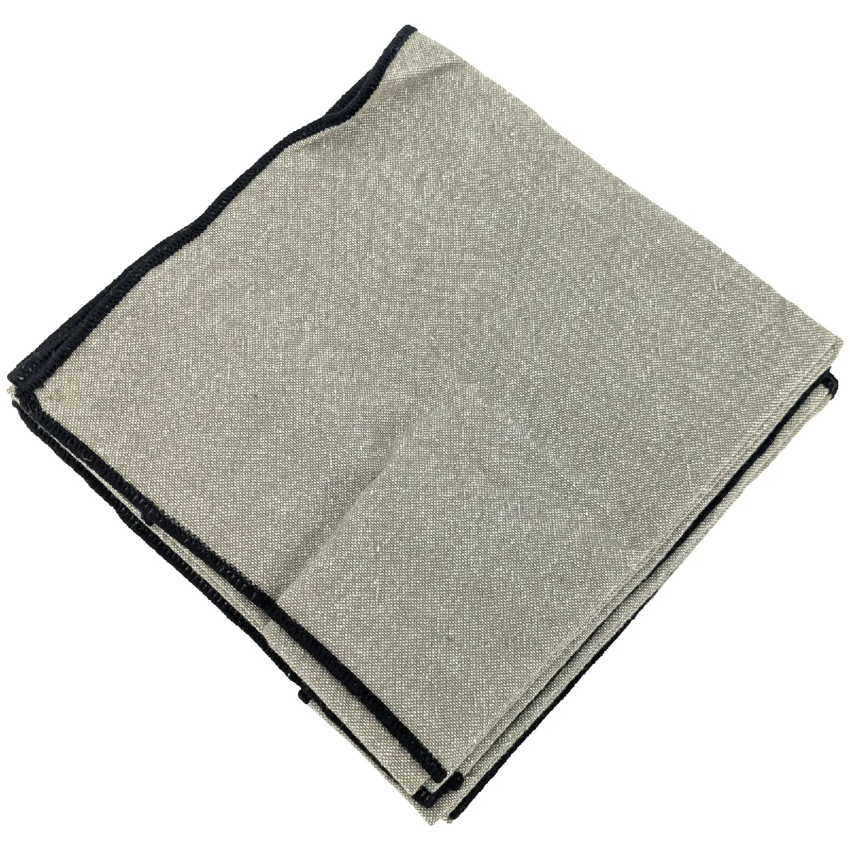 Lot De 6 Serviettes De Table Coton 42x42 Cm Hono Vert Opale