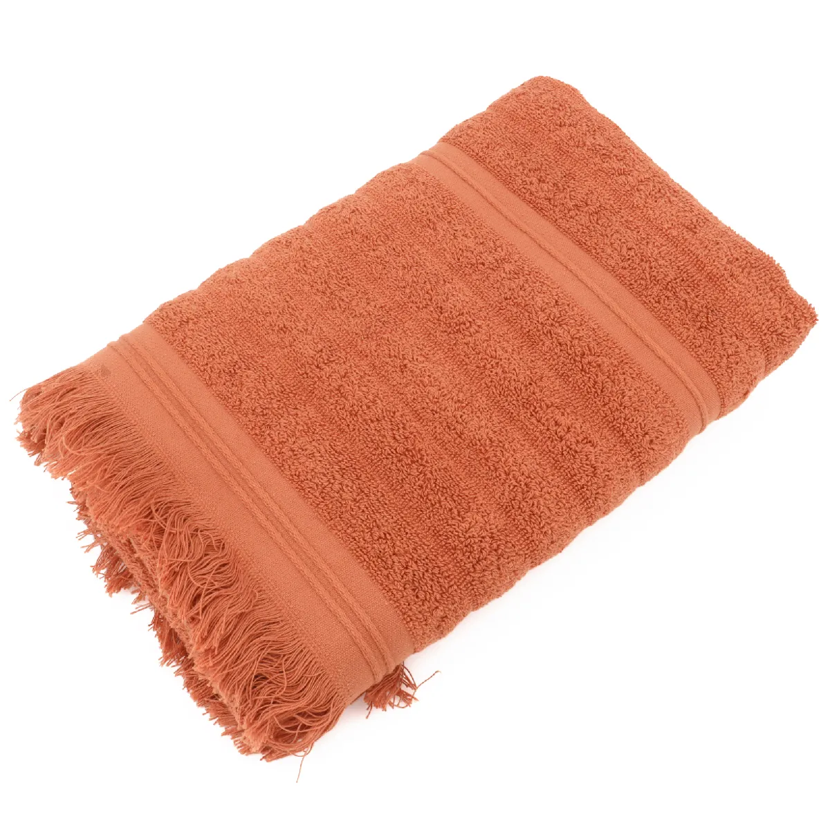 Serviette De Toilette 50x100 Cm Natural Stripes Ocre