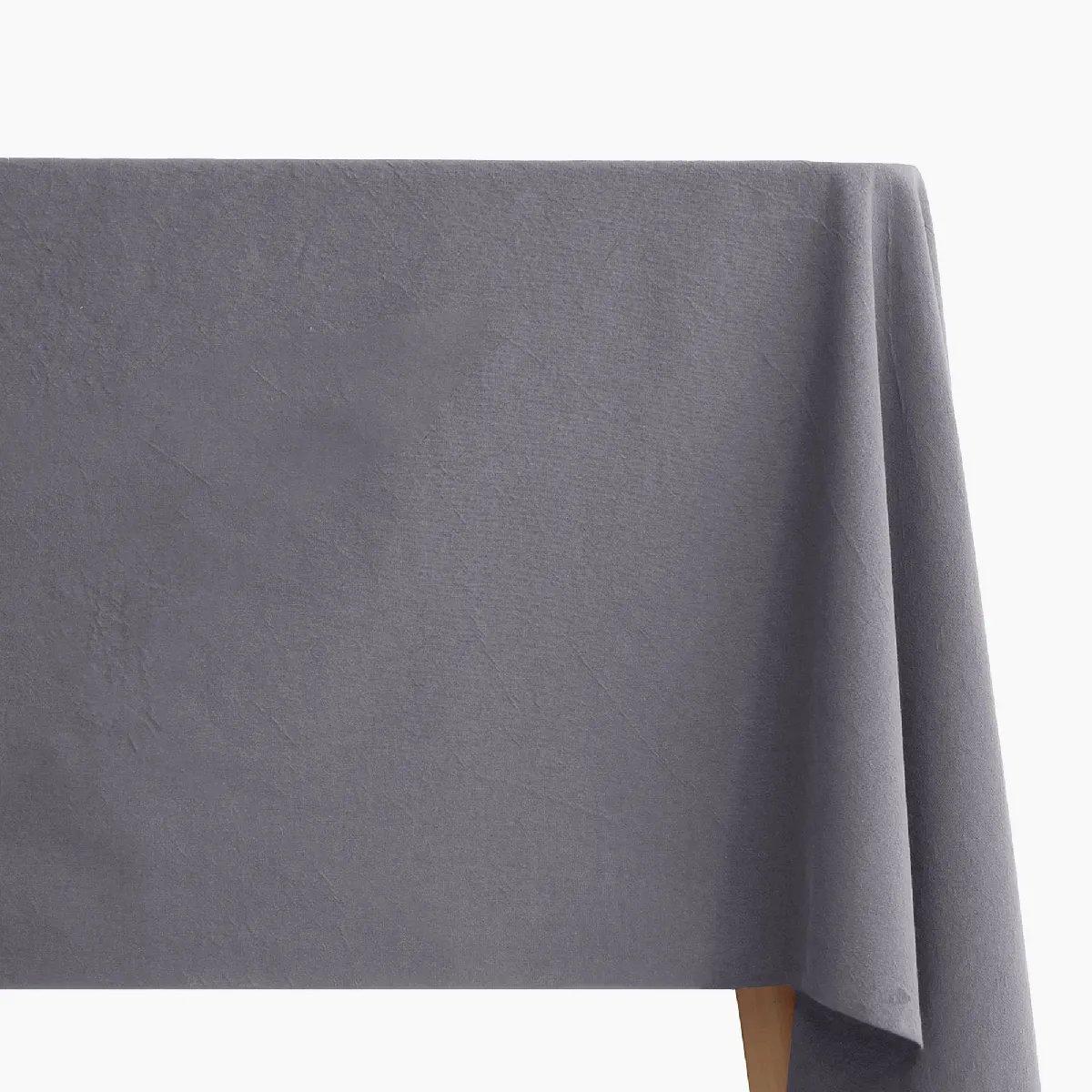 Nappe Carrée En Lin Et Coton 170x170 Cm Mattis Gris Brume