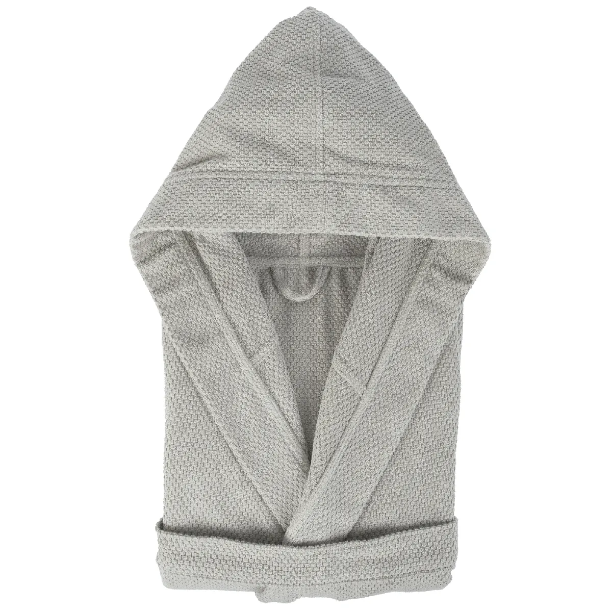 Peignoir À Capuche Adulte Dune Coton M Gris Argent