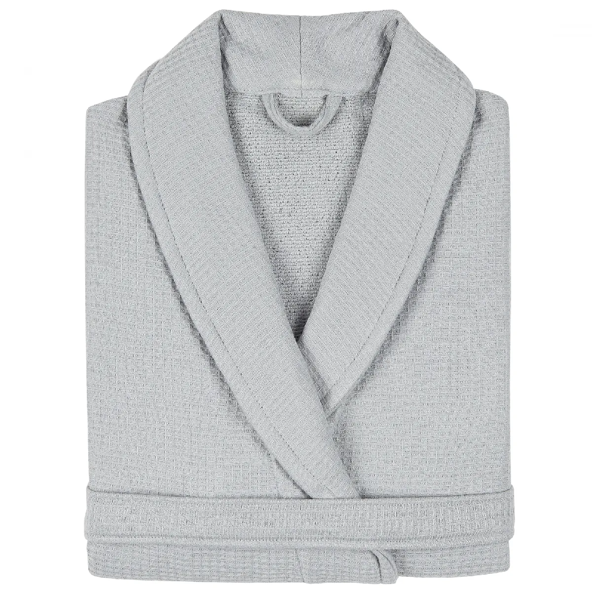 Peignoir Col Châle Adulte Natural Coton M Gris Platine