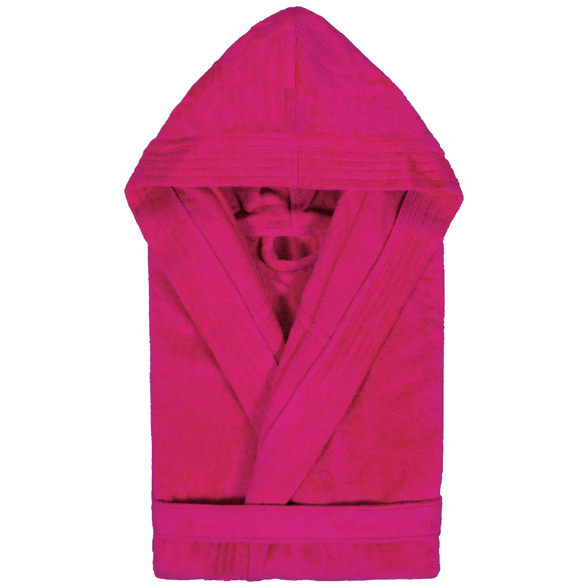 Peignoir À Capuche Enfant Cool Coton 6 Ans Velours Rose Fuchsia