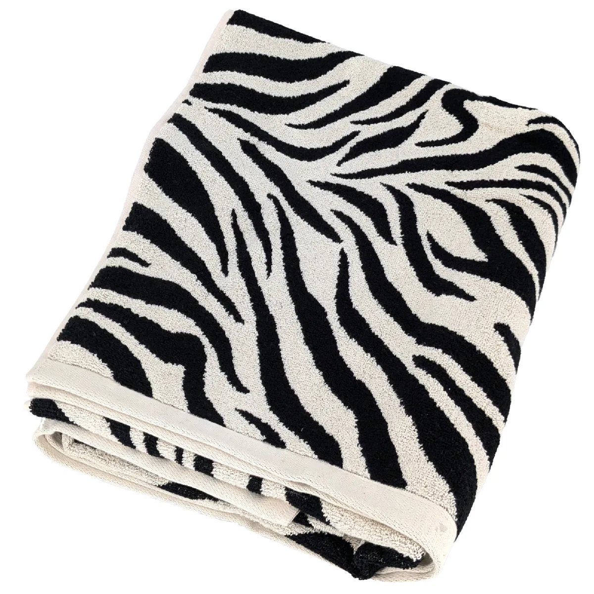 Drap De Bain Absorbant Coton 85x200cm Zebra