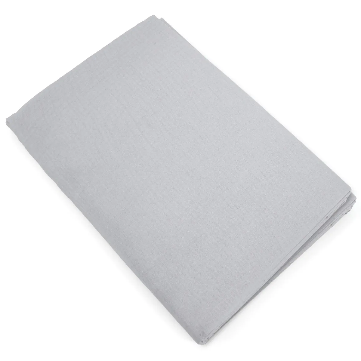 Housse De Couette 240x220 Cm Mousseline De Coton Milos Blanc Neige