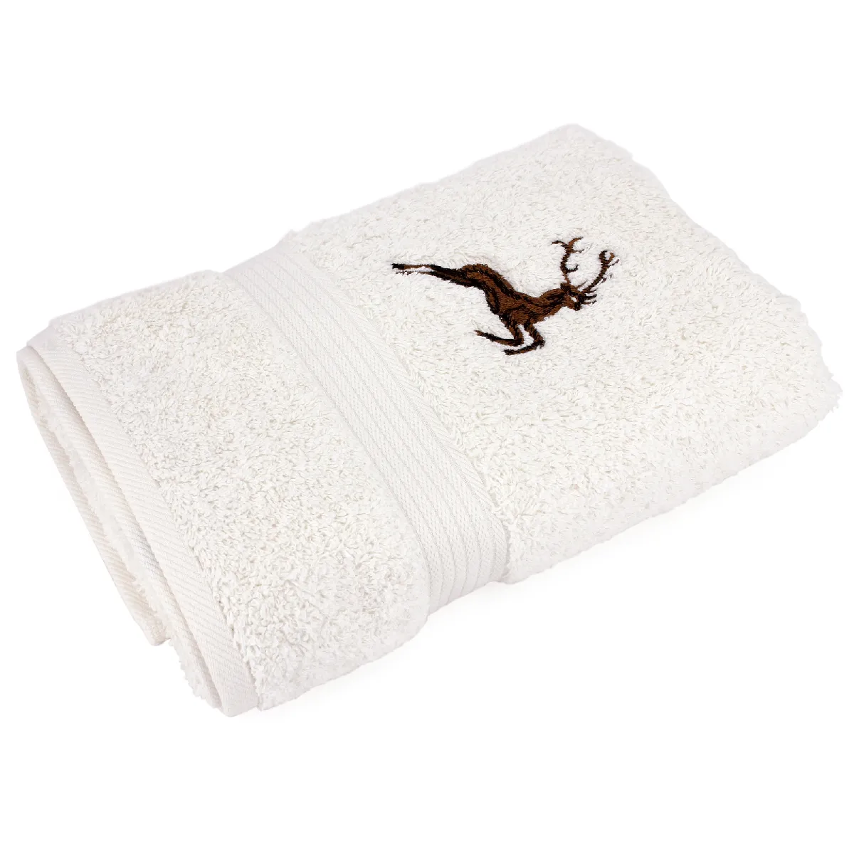 Serviette Invité 30x50 Cm Hirsh Beige/marron 600g/m2