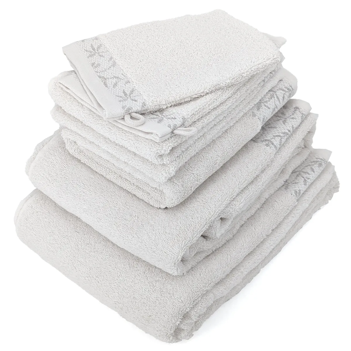 Parure De Bain Dry Vine Coton 7 Pièces
