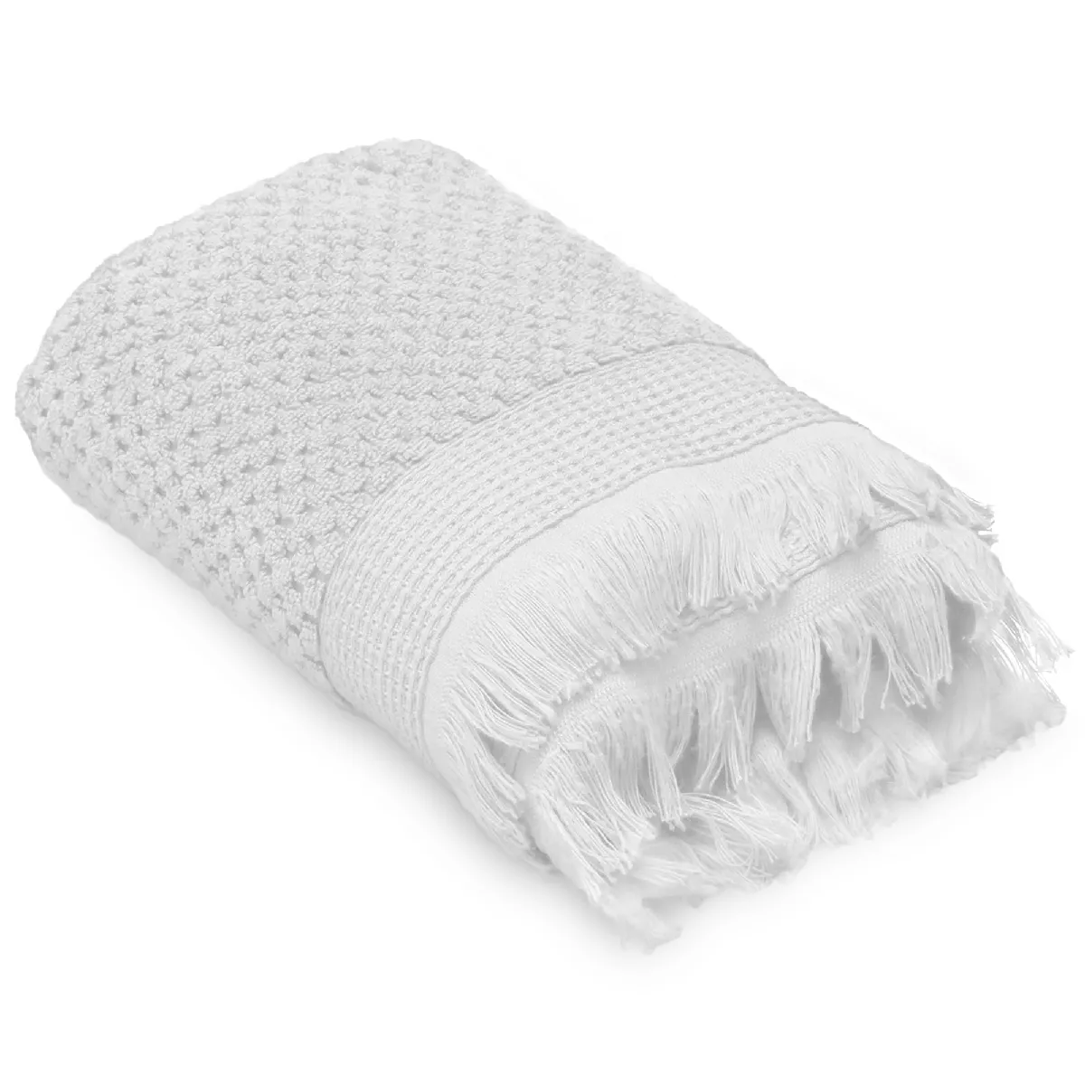 Drap De Bain 95x140 Cm Tethys Micro-coton Blanc Neige