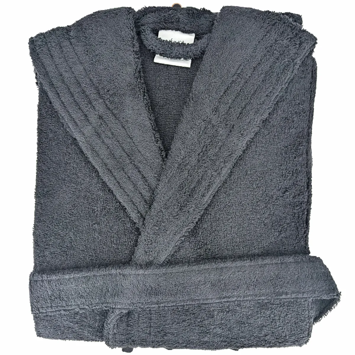 Peignoir Kimono Adulte Pure Coton L Gris Anthracite