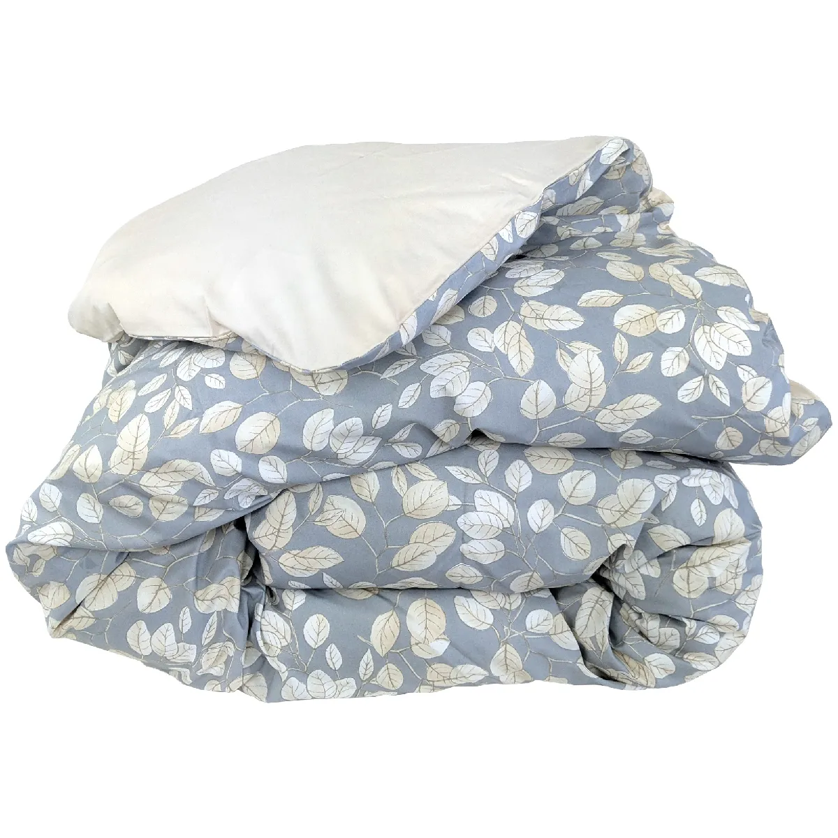 Linnea Lison Housse De Couette Gris Percale 240 X 220 Cm