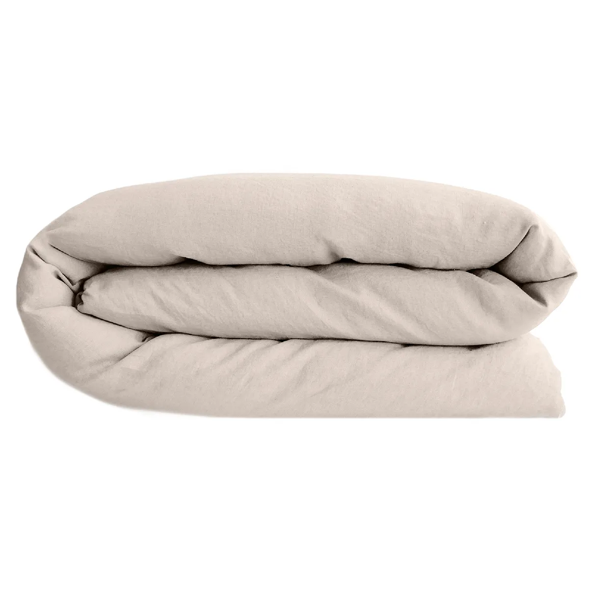 Housse De Couette Lin Et Coton 280x240 Cm Collection Opera Beige Naturel