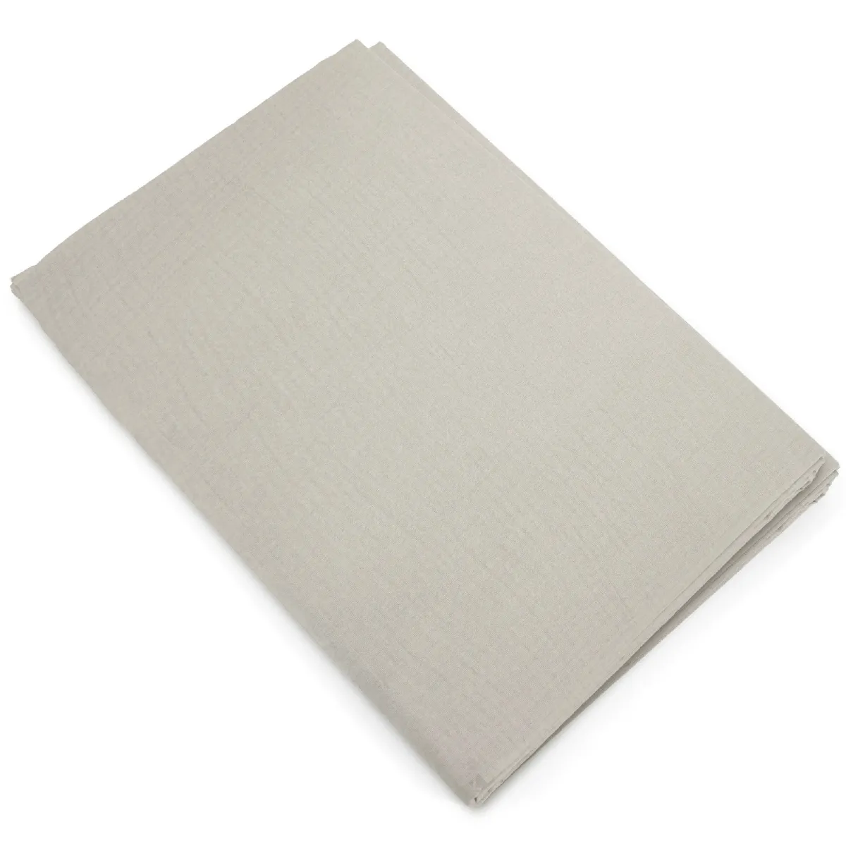 Housse De Couette 240x220 Cm Mousseline De Coton Milos Beige Lin