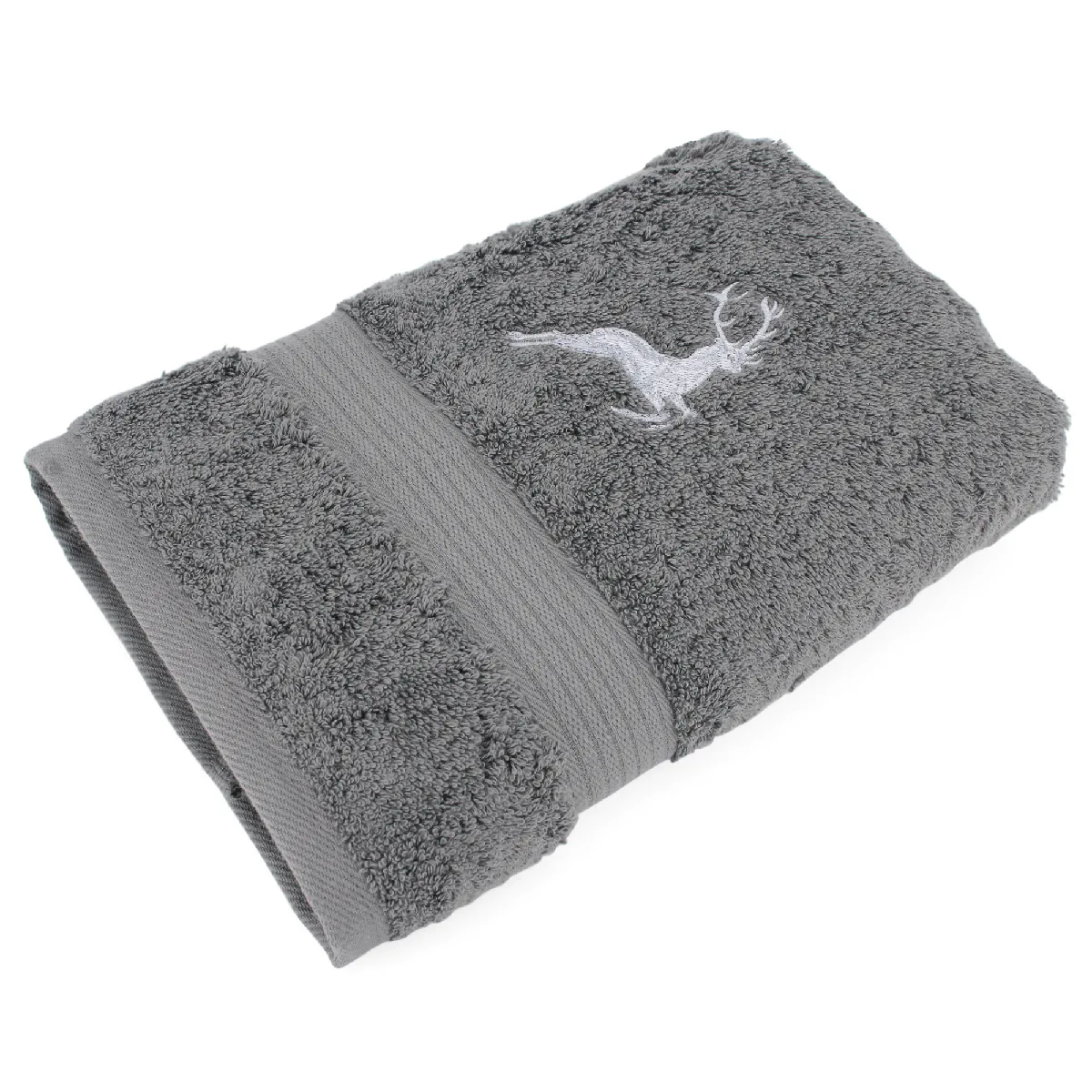 Serviette Invité 30x50 Cm Hirsh Anthracite/gris 600g/m2