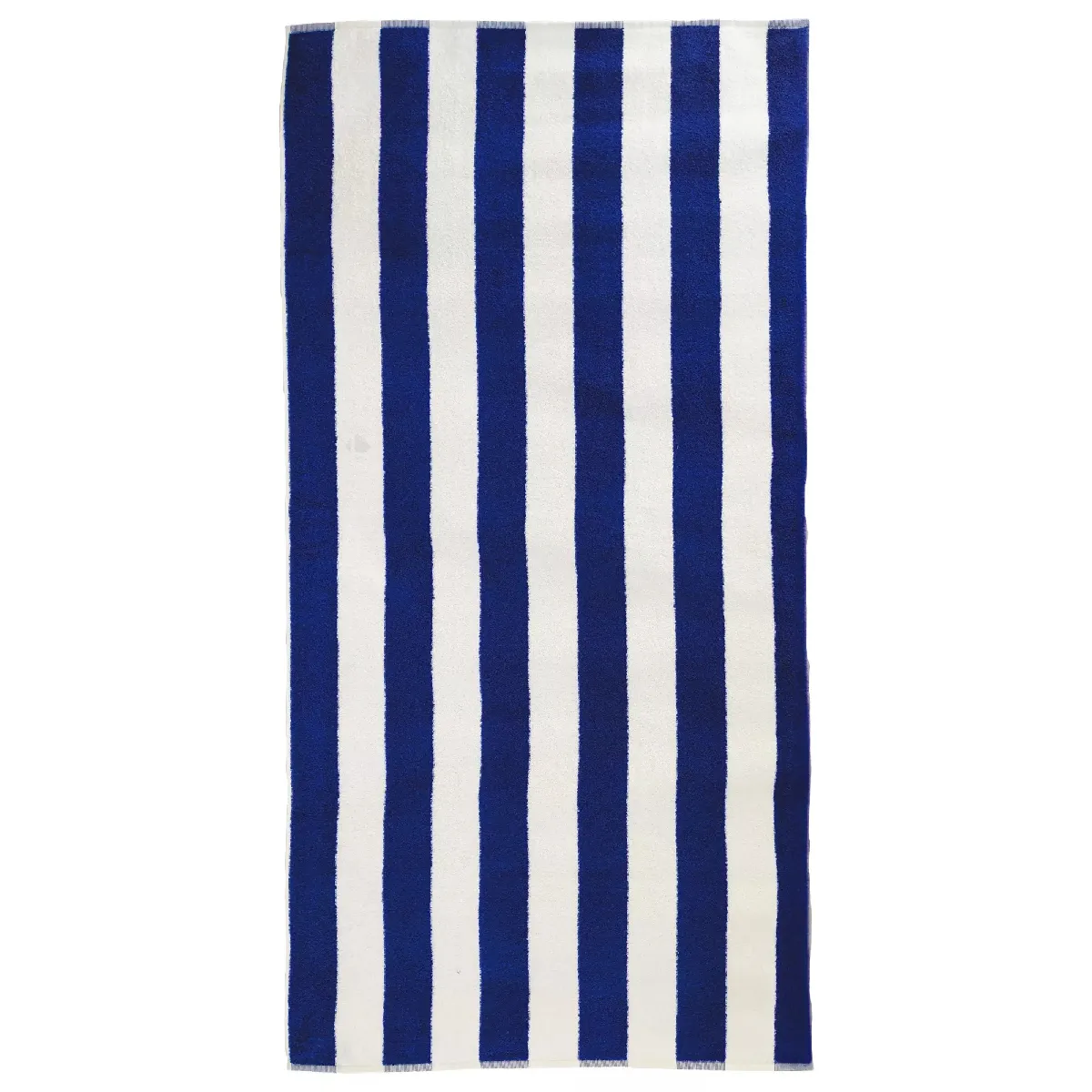 Drap De Plage À Rayures 75x150 Cm Coton Collection Elbe Bleu