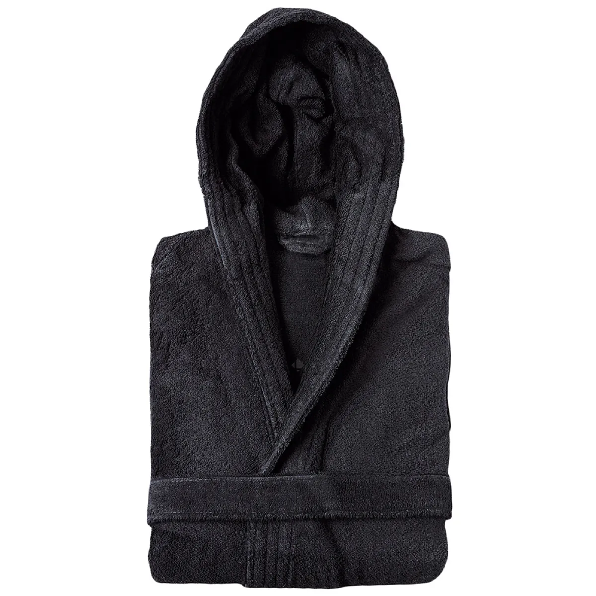 Peignoir À Capuche Adulte Pure Coton S Noir