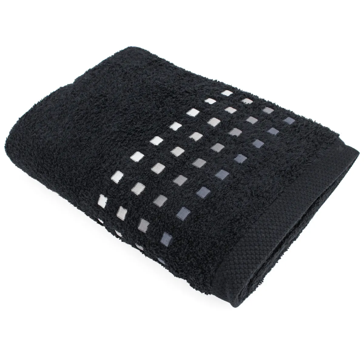 Linnea Pure Squares 100 X 150 Cm Coton Noir 1 Pièce(s)