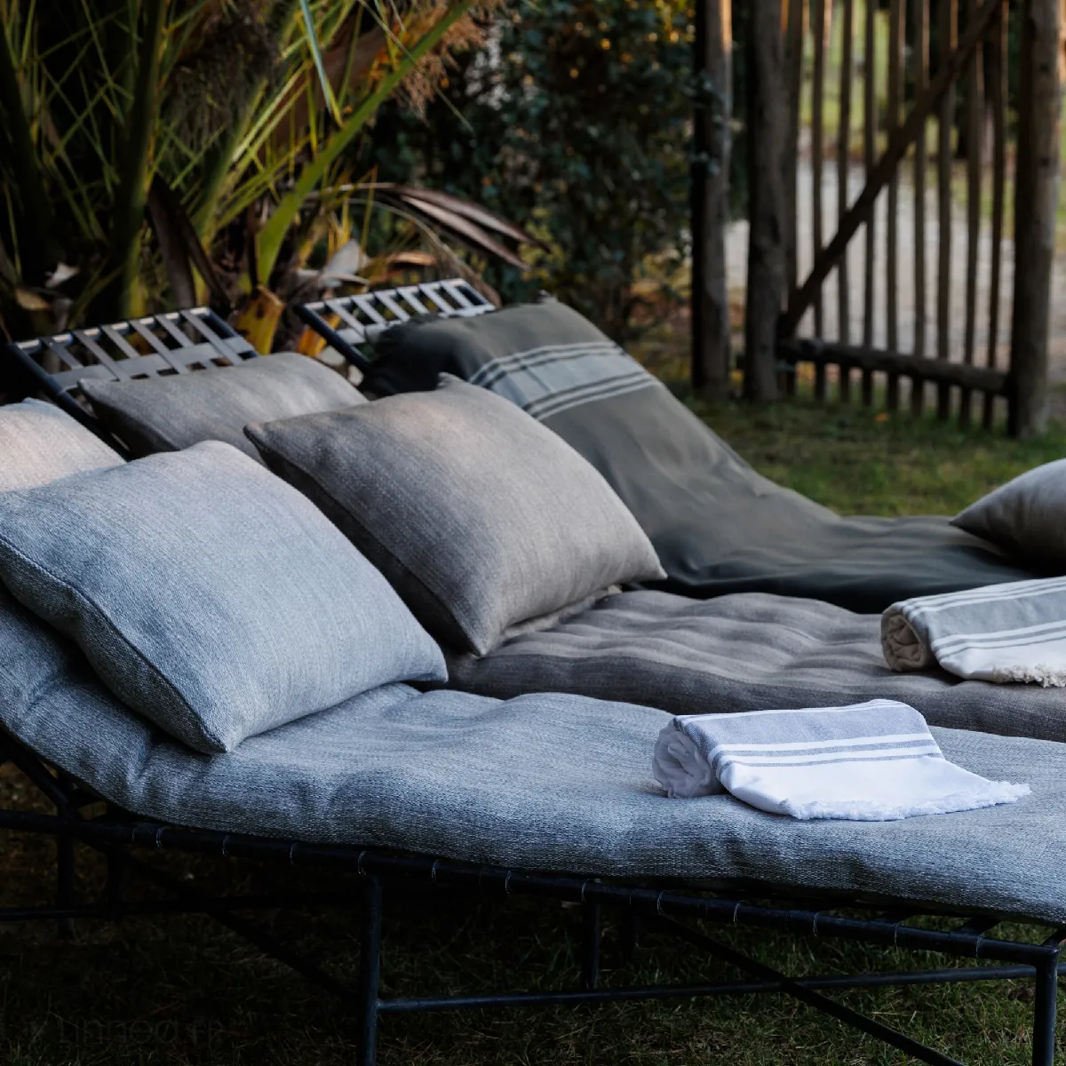 Dessus De Lit Zagora Pur Coton 250 G/m² 180x240 Cm Beige Ficelle