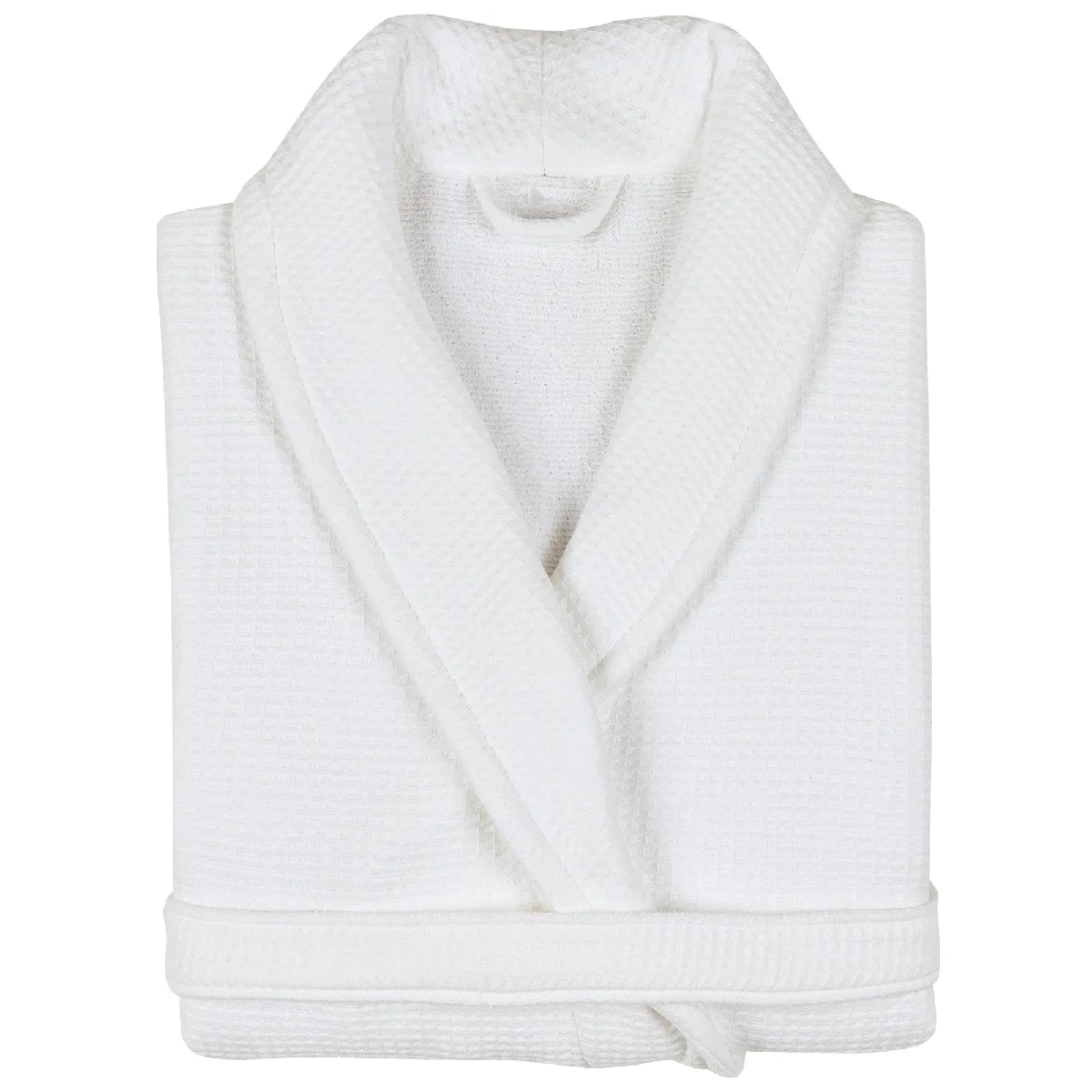 Peignoir Col Châle Adulte Natural Coton S Blanc