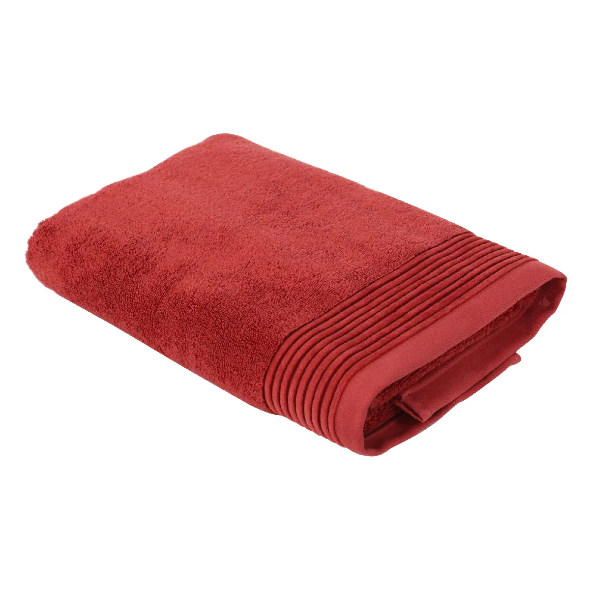 Drap De Bain 100x150 Cm Juliet Rouge Terracota 520g/m2