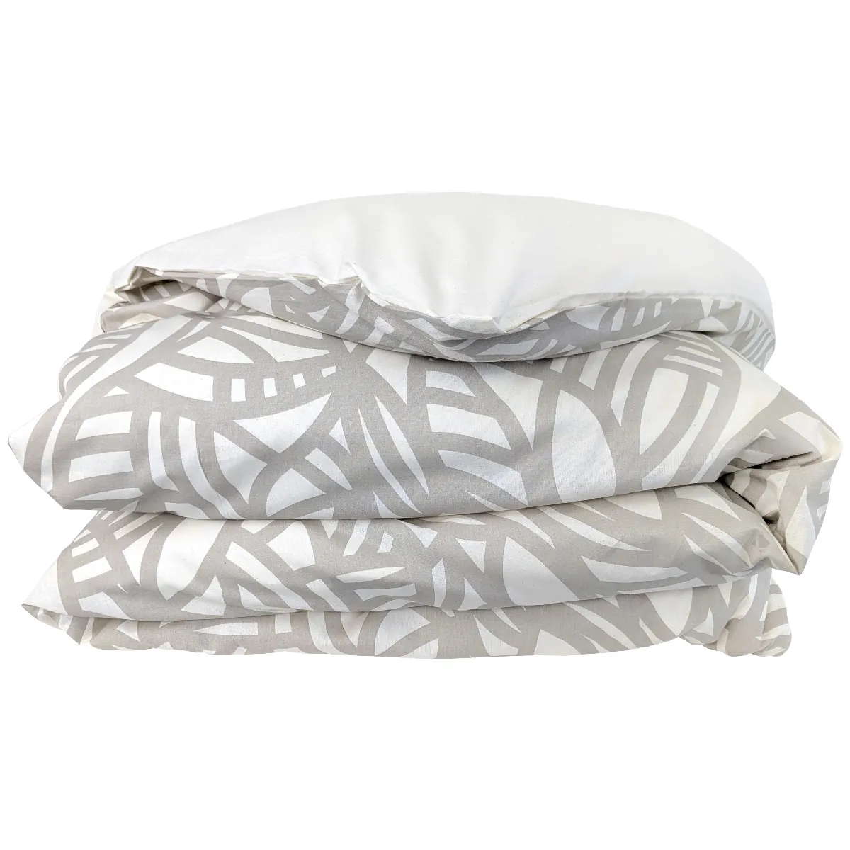 Housse De Couette 240x220 Cm Coton Lavé Serena Beige Écru