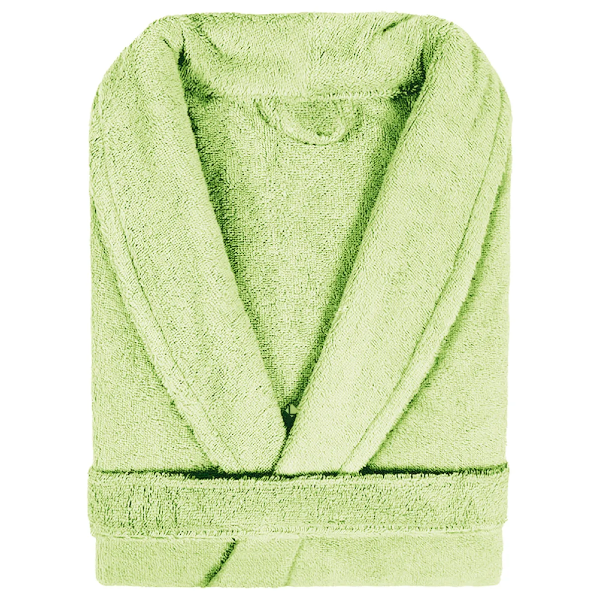 Peignoir Col Châle Adulte Pure Coton L Vert Pomme