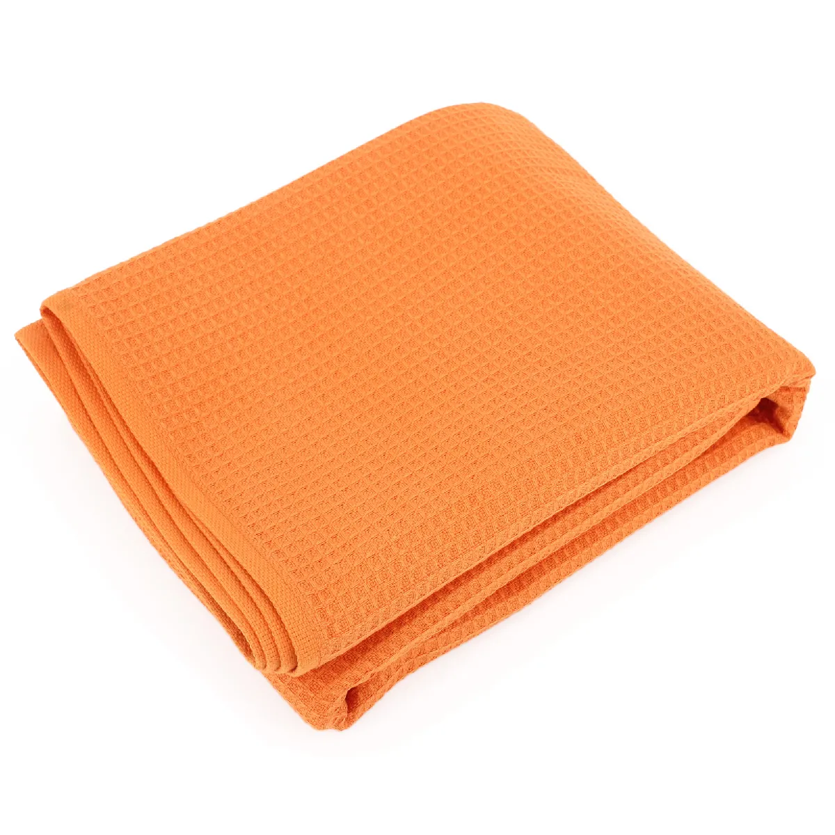 Linnea Pure Waffle Orange Coton 70 X 140 Cm 1 Pièce(s)