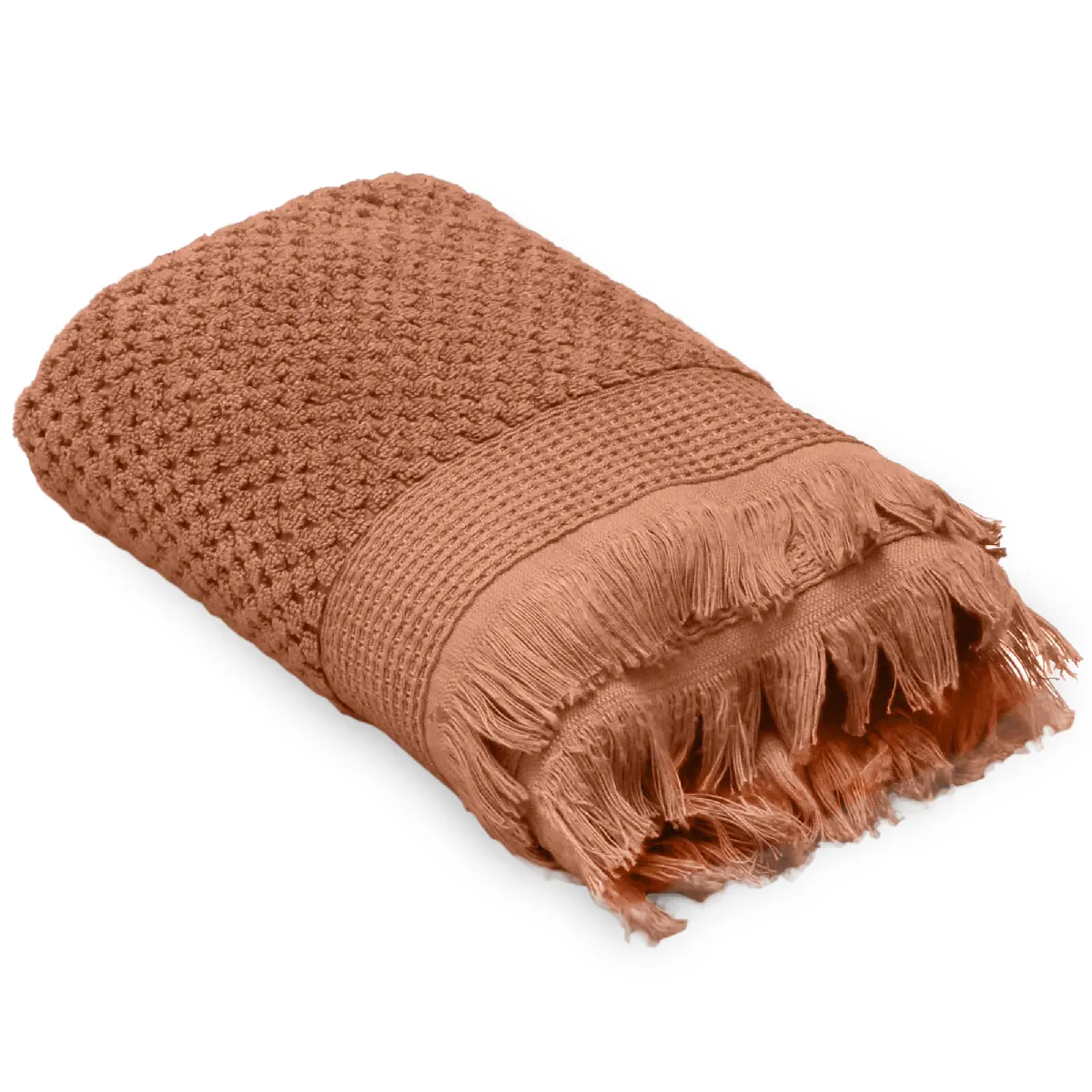Serviette De Toilette 50x90 Cm Tethys Micro-coton Terre