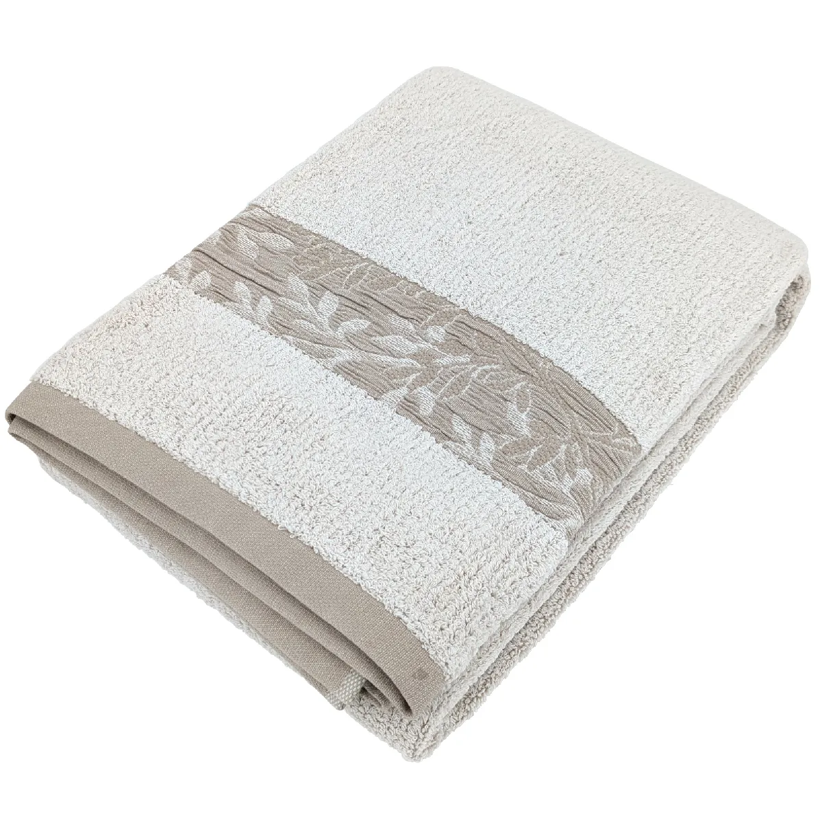 Drap De Bain 100x150 Cm Folium En Coton 520 G/m² Beige
