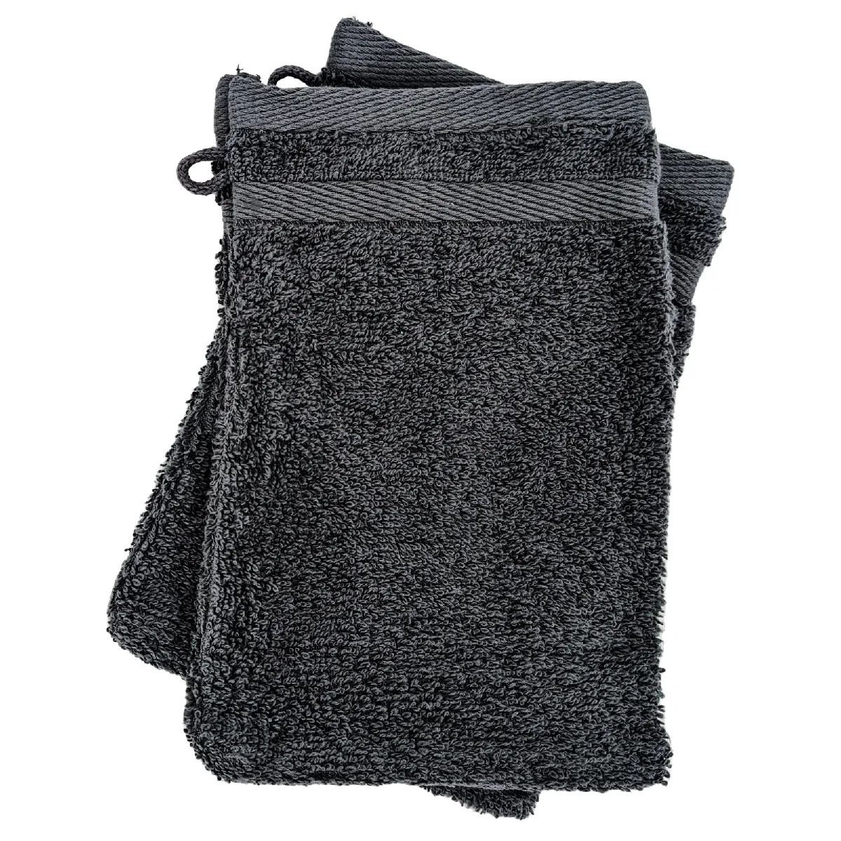 Lot De 2 Gants De Toilette 16x21 Cm Efficience Pure Iron