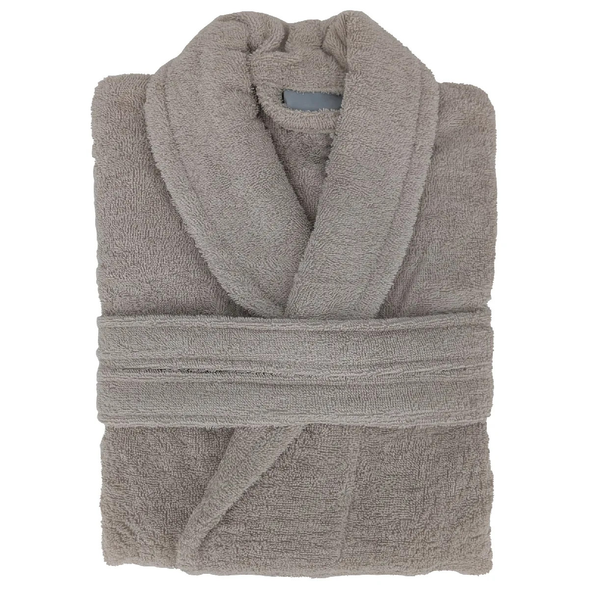 Peignoir Col Châle Naia Éponge Coton Taille Xxl Beige Lin