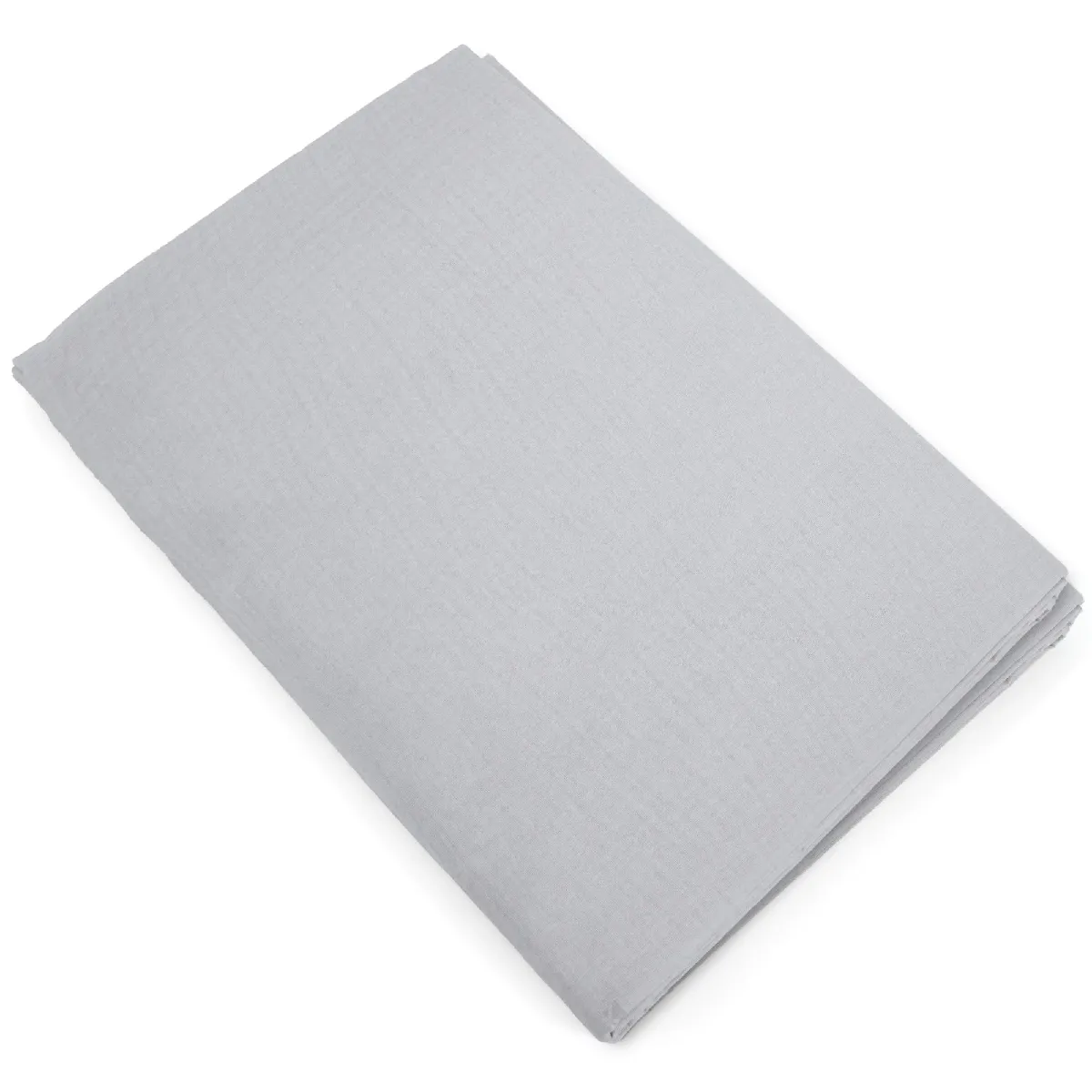 Housse De Couette 260x240 Cm Mousseline De Coton Milos Blanc Neige