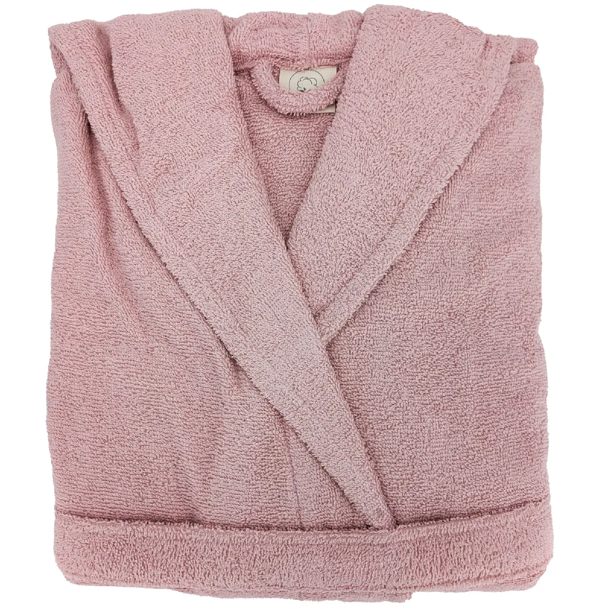 Peignoir À Capuche Adulte Efficience Pure Coton Xl Rose Flamingo