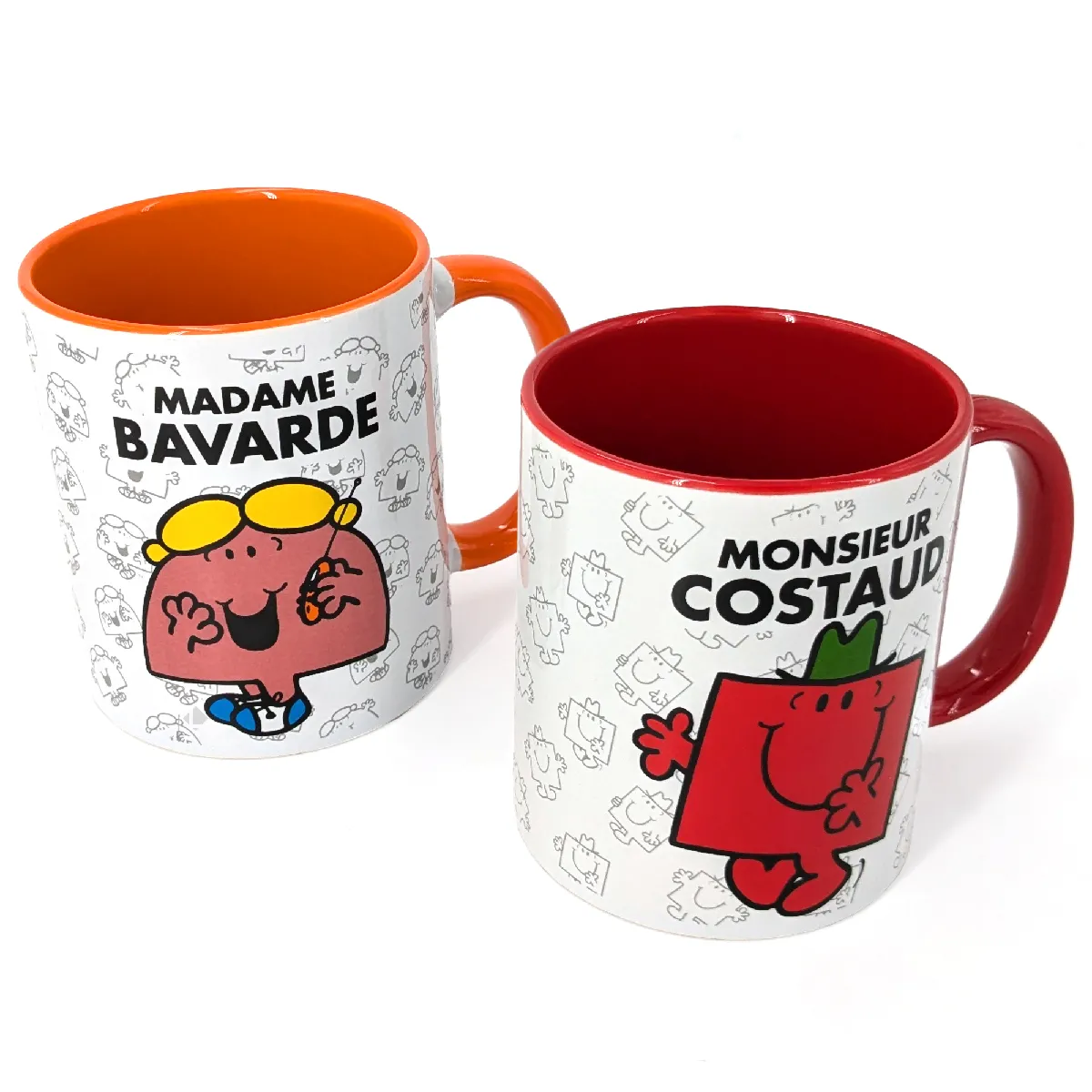 Lot De 2 Mugs Monsieur Madame Série Bavarde Et Costaud