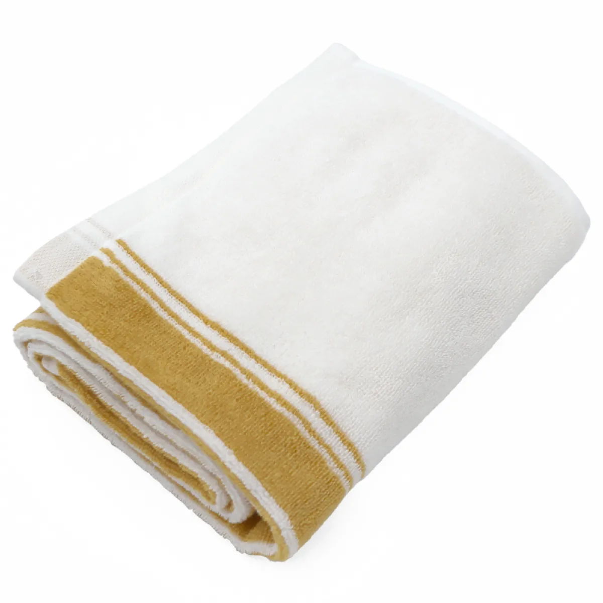 Linnea Ribbon Ii Serviette À Main Jaune 50 X 100 Cm