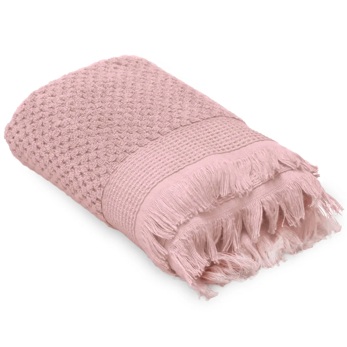 Serviette De Toilette 50x90 Cm Tethys Micro-coton Rose